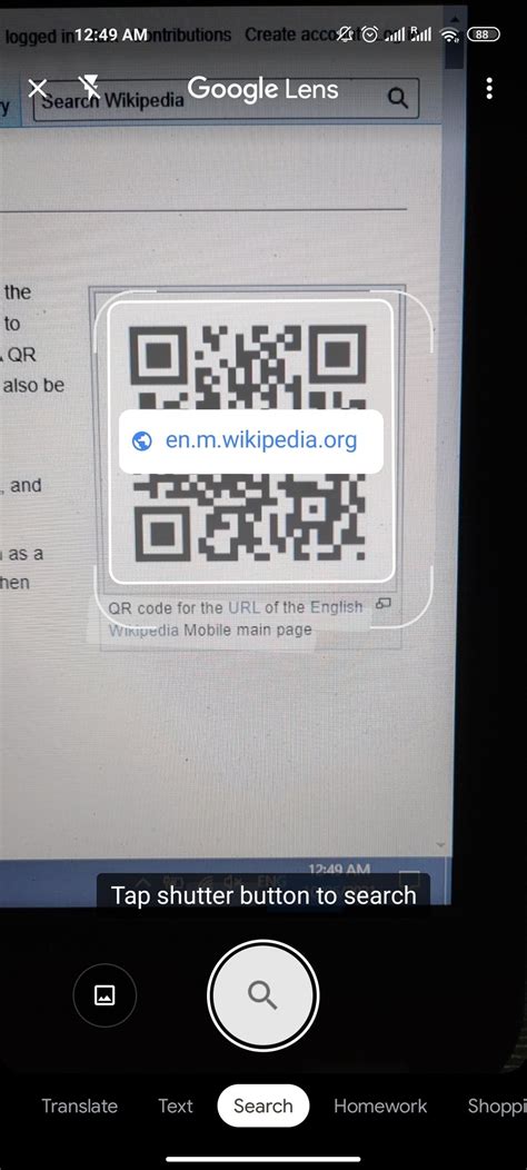 How do I open a QR code on my Android phone?