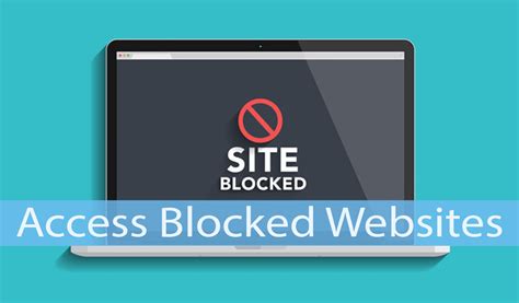 How do I open a blocked website?