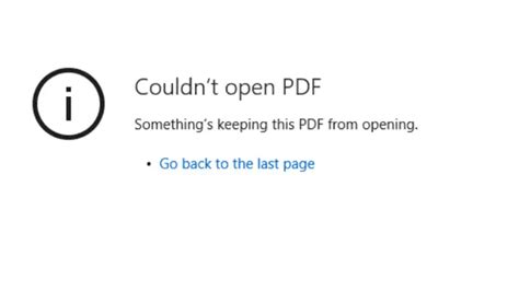 How do I open a failed PDF?