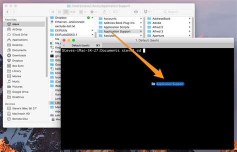 How do I open a folder path in Mac terminal?