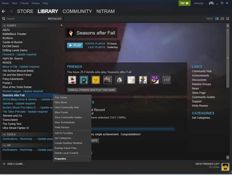 How do I open my Steam library?