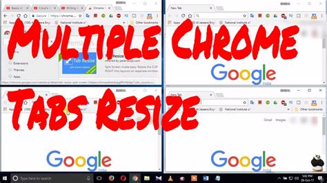 How do I open two tabs at the same time in Chrome?