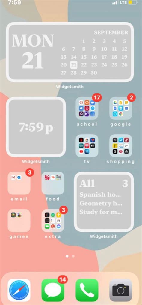 How do I organize my phone with widgets?