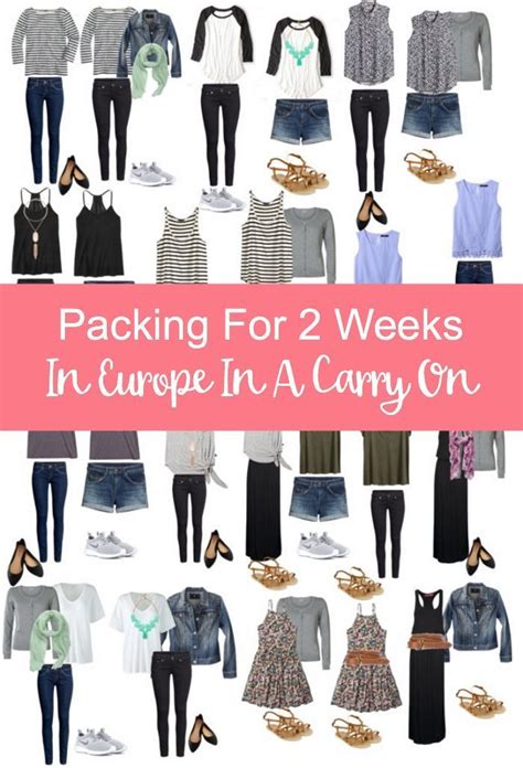 How do I pack for 2 weeks in Europe?