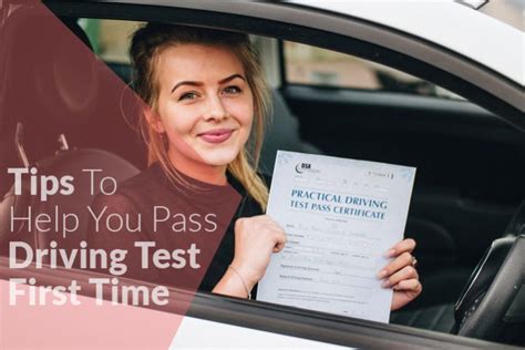 How do I pass my driving test for the first time?