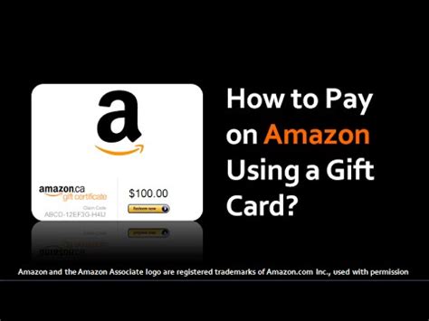 How do I pay with a gift card on Amazon?