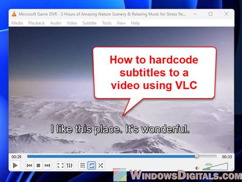 How do I permanently add subtitles to MP4 using VLC?
