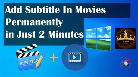 How do I permanently add subtitles to a movie?