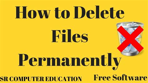 How do I permanently delete files?