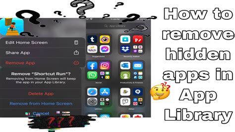 How do I permanently delete hidden apps?
