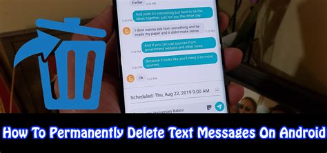 How do I permanently delete messages on Android?