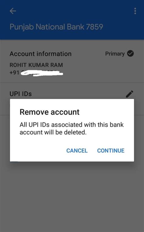 How do I permanently delete my bank account from Google Pay?