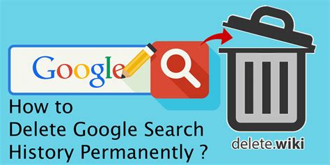 How do I permanently delete my search history?