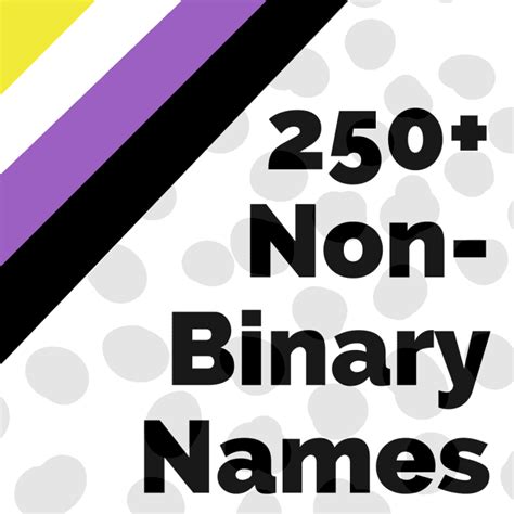 How do I pick my non-binary name?