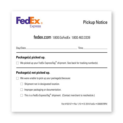 How do I pick up a FedEx package after failed delivery?