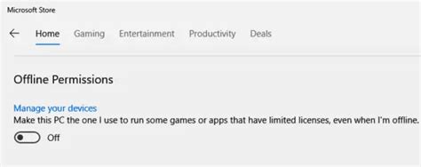 How do I play Microsoft Store games offline?