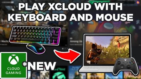 How do I play Xbox Cloud Gaming with keyboard and mouse?