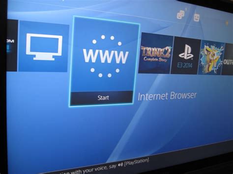 How do I play browser games on PS4?