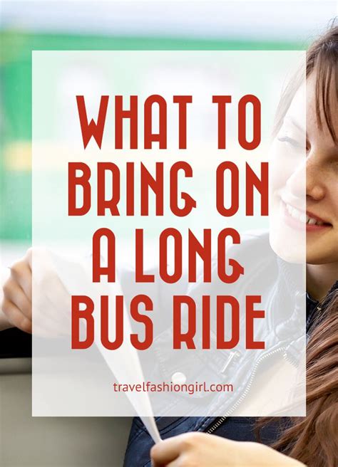 How do I prepare for a long bus trip?