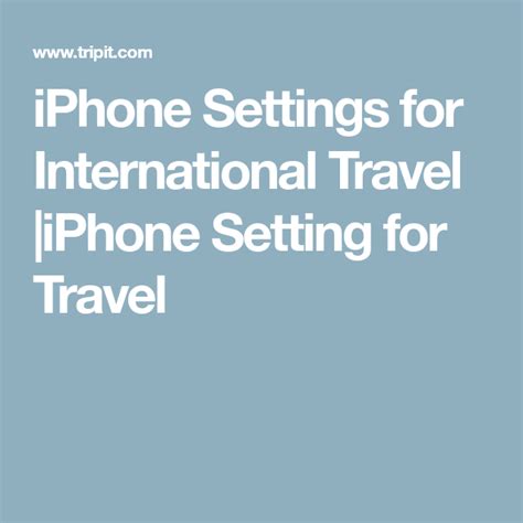 How do I prepare my iPhone for international travel?