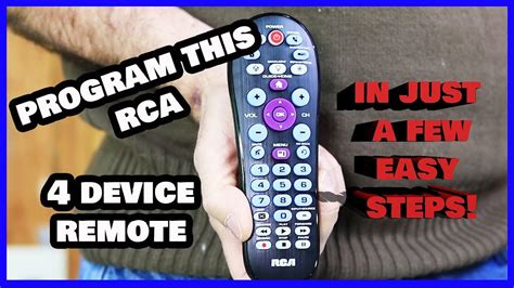How do I program my RCA rcr412bn universal remote control?