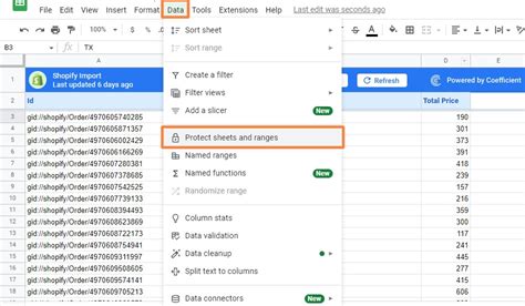 How do I protect cells in Google Sheets?