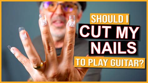 How do I protect my nails when playing guitar?