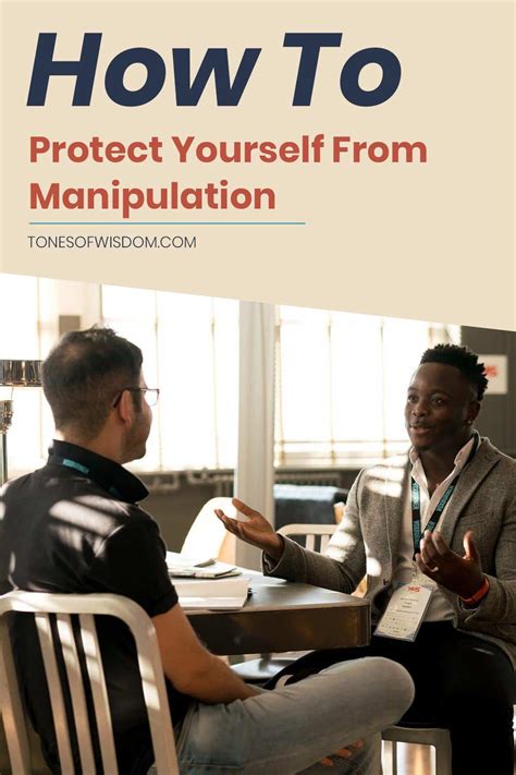 How do I protect myself from manipulators?