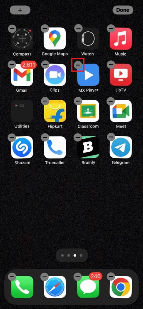 How do I put an app back on my home screen after removing it?