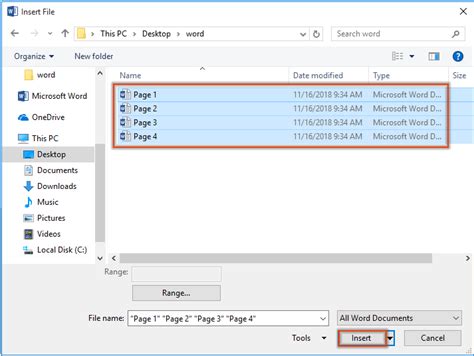 How do I put multiple files into one folder?