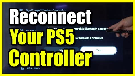 How do I reconnect my PS5 controller back?