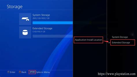 How do I reconnect my extended storage on PS4?