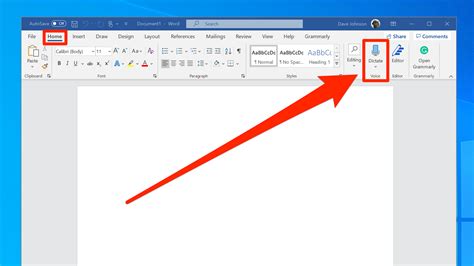 How do I record a speech in Word?