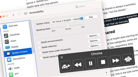 How do I record a spoken text on my Mac?