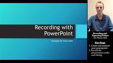 How do I record myself talking on PowerPoint?