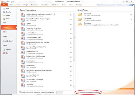 How do I recover a PowerPoint that won't open?
