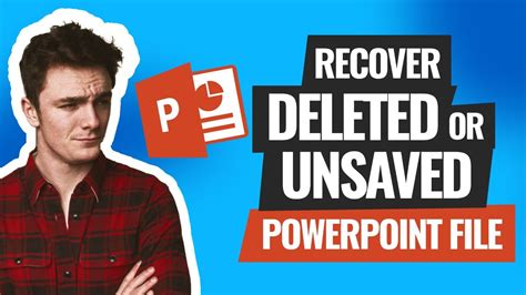 How do I recover an unsaved presentation?