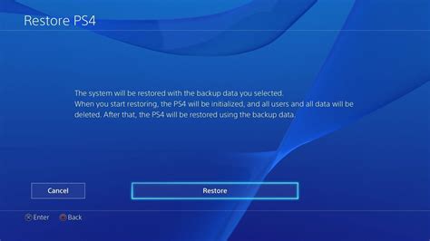 How do I recover data from quick initialization PS4?