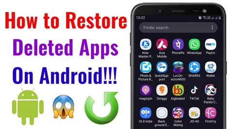 How do I recover deleted app data?