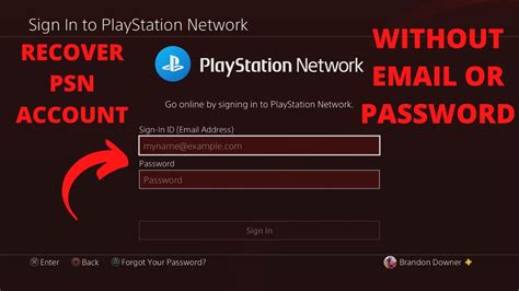 How do I recover my PSN email?