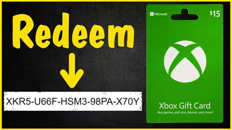 How do I redeem an Xbox gift card on my PC?