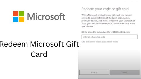 How do I redeem my Microsoft Rewards gift card?