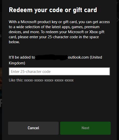 How do I redeem my Xbox perk code?