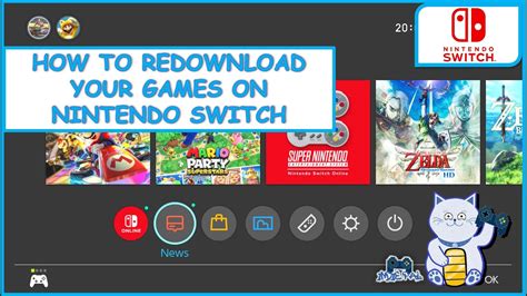 How do I redownload games on Switch?