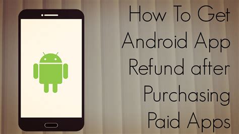 How do I refund an app on Android?