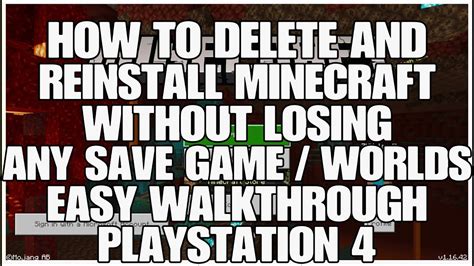 How do I reinstall Minecraft without losing my world?