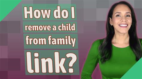 How do I remove Family Link when my child turns 13?