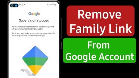 How do I remove Family Link without deleting account?