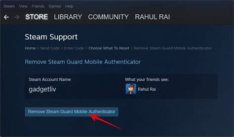 How do I remove Steam guard without recovery code?