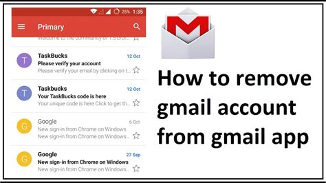 How do I remove a Google account from my iPhone Gmail app?